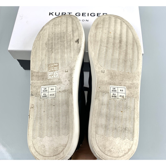 Kurt Geiger Ludo Quilted Sneaker Size 41.5 Black - Picture 11 of 11